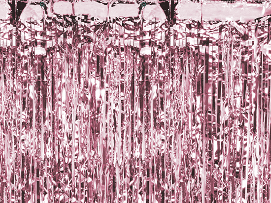 PartyDeco Rose Gold Door Curtain 90cm x 250cm