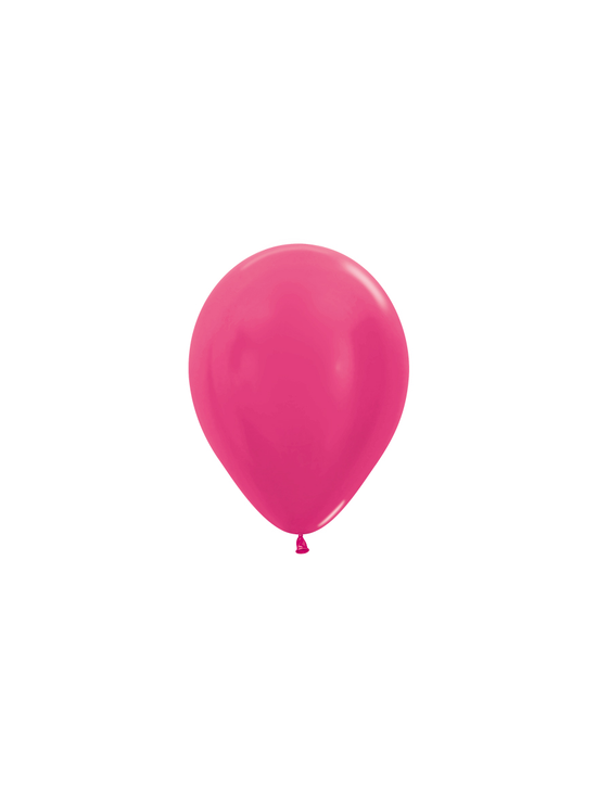 Sempertex Metallic Fuchsia 5" Latex Balloons 50pk