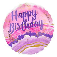Anagram Watercolour Marble 18" Foil Balloon