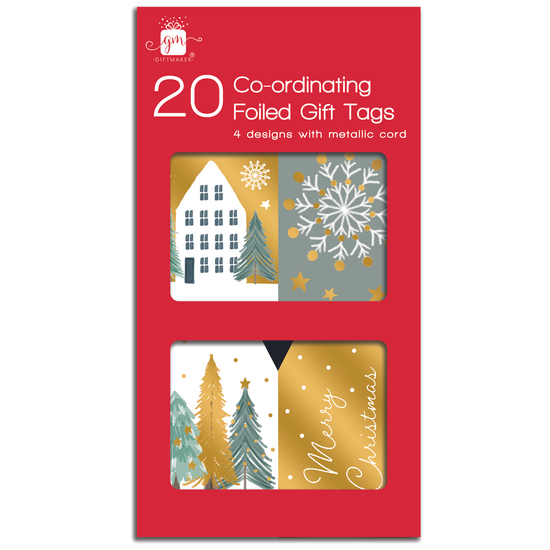IG Design Group 20 Pack Gift Tags Contemporary