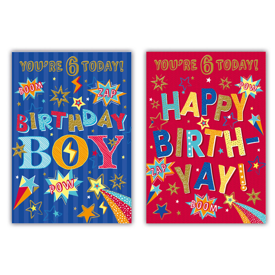 Poppyhill C50 Birthday Age 6 12pk
