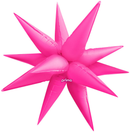 Prima Foil Balloon Electric Pink Starburst 40"
