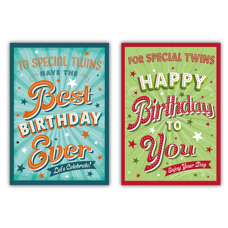 Poppyhill C50 Birthday Twins 12pk
