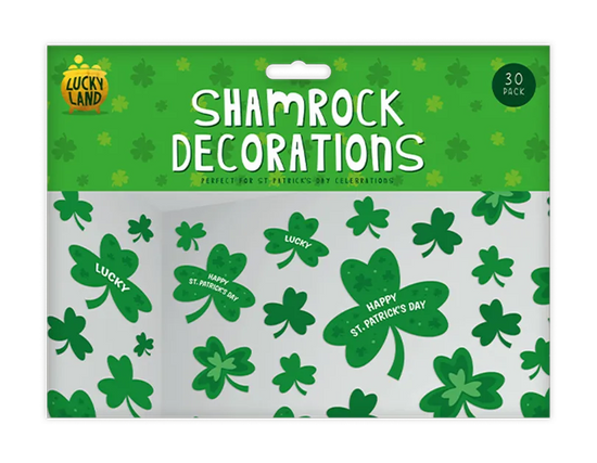 Gem Imports 30 Pack Shamrock Decorations