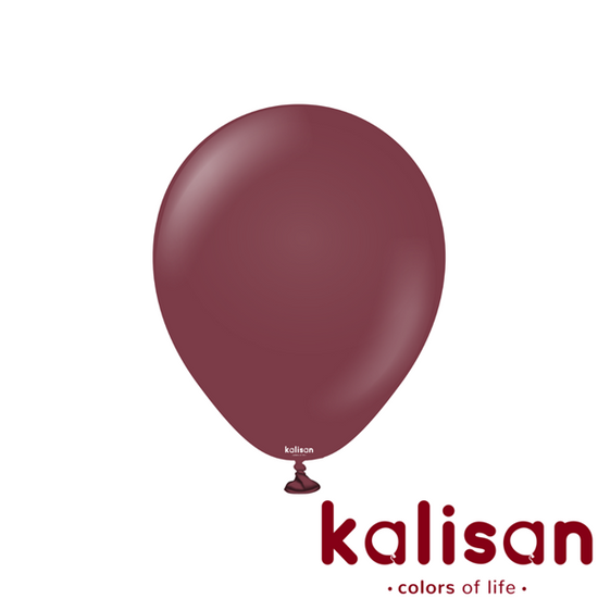 Kalisan Standard Burgundy 18" Latex Balloons 25pk