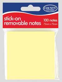 Set of 12 square sticky notes by County Stationery, colorful paper notes perfect for organization and reminders.