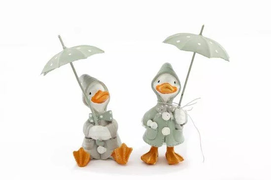 Ornament Duck With Umbrella 11cm (Design May Vary)