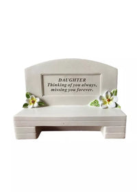 David Fischoff Memorial Bench Daughter keepsake with engraved inscription, crafted from durable materials, designed to honor loved ones.