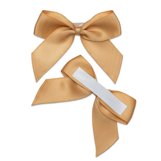 Ribbon Bows Antique Gold 5cm 12pk