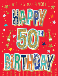 Regal 6 Pack Cards S8 Everyday Birthday Age 50
