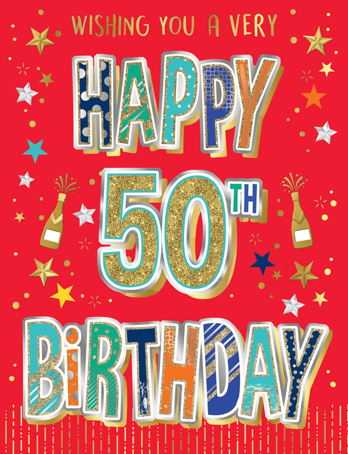 Regal 6 Pack Cards S8 Everyday Birthday Age 50