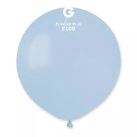 Blue Gemar latex balloons, 19-inch decorator balloons in a 25-pack, ideal for party decorations and celebrations.