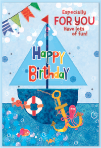 Simon Elvin 6 Pack Cards C50 Birthday Age 1