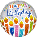 Anagram Shimmer Birthday Candles 18" Foil Balloon