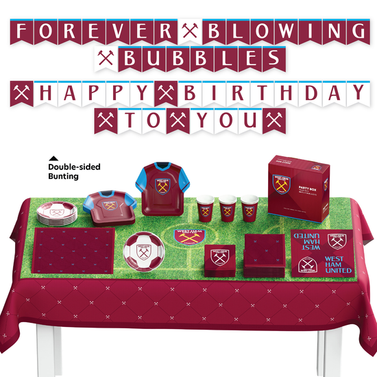 Officially Licensed 44pc Party Kit West Ham FC