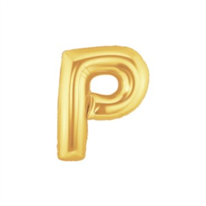 Oaktree Foil Balloon Gold 7" Letter P