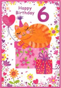 Simon Elvin 6 Pack Cards C50 Birthday Age 6