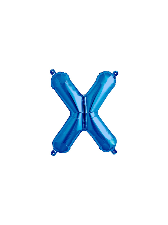 Northstar Foil Balloon Blue 16" Letter X