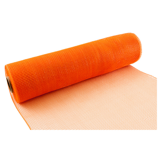Eleganza Orange Deco Mesh 25cm x 9.1m (10yds)