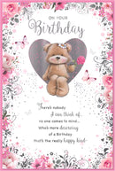 Simon Elvin C75 Birthday Open 6-pack of greeting cards with colorful birthday designs and festive illustrations.