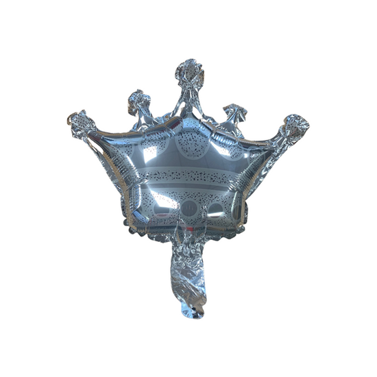 CTI Foil Balloon Mini Silver Crown 9"