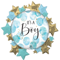 Anagram Baby Boy Blue 30" Foil Balloon