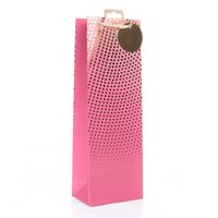 Gift Bag Pink Spots Bottle 6pk