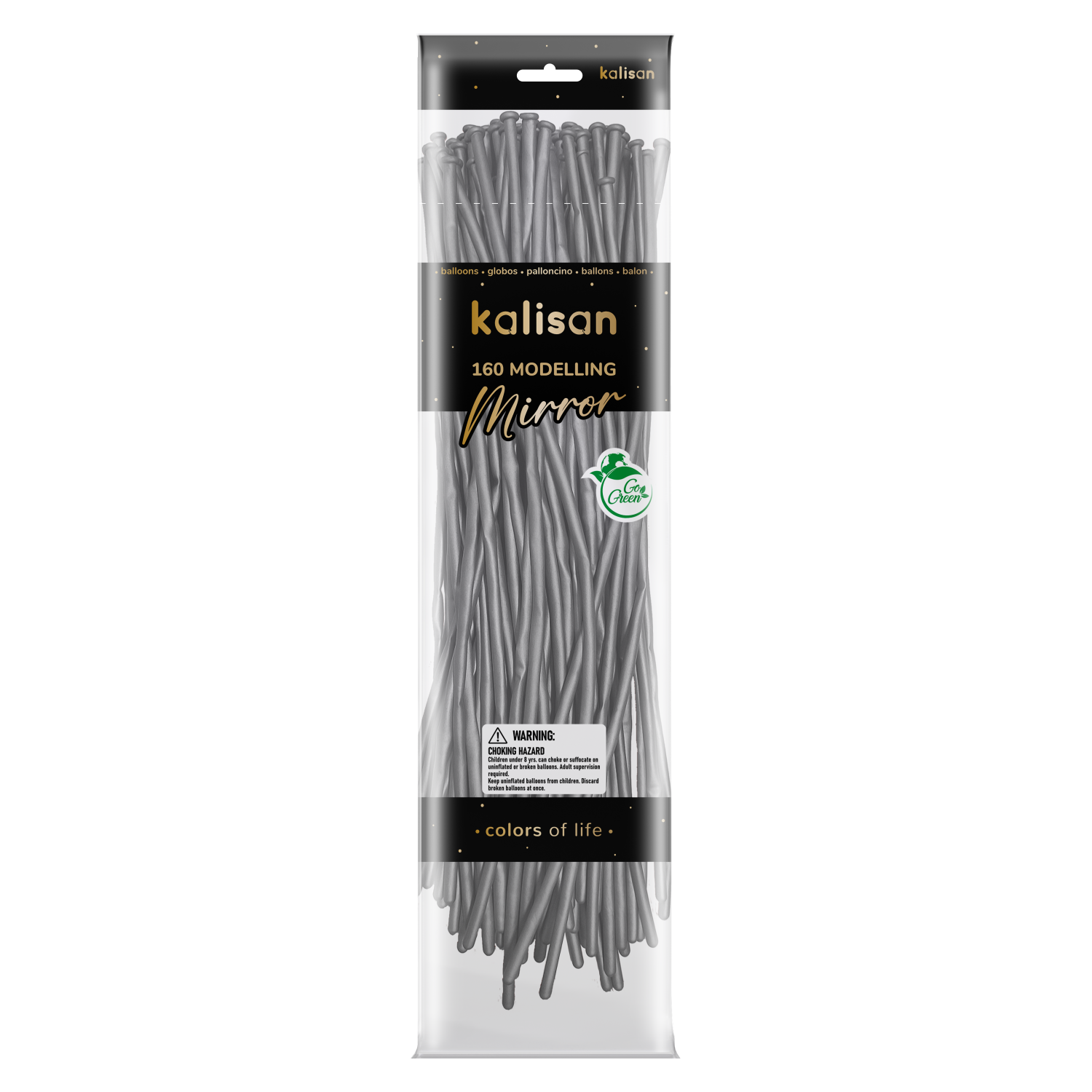 Kalisan 160 Nozzle Up Latex Mirror Silver 50pk
