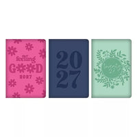 Diary Pocket WTV Bright Embossed PU 2027 18pk