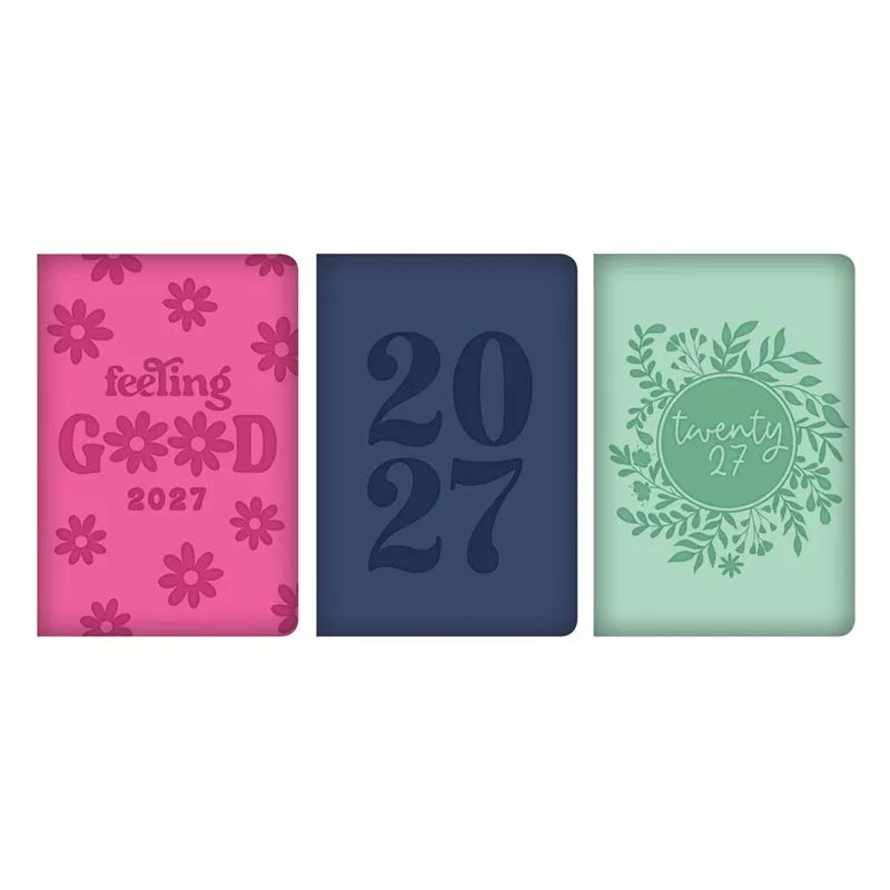 Diary Pocket WTV Bright Embossed PU 2027 18pk