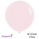 Sempertex Pastel Matte Pink 36" Latex Balloons 2pk