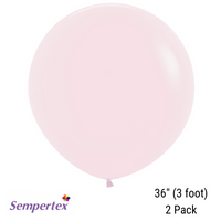 Sempertex Pastel Matte Pink 36" Latex Balloons 2pk