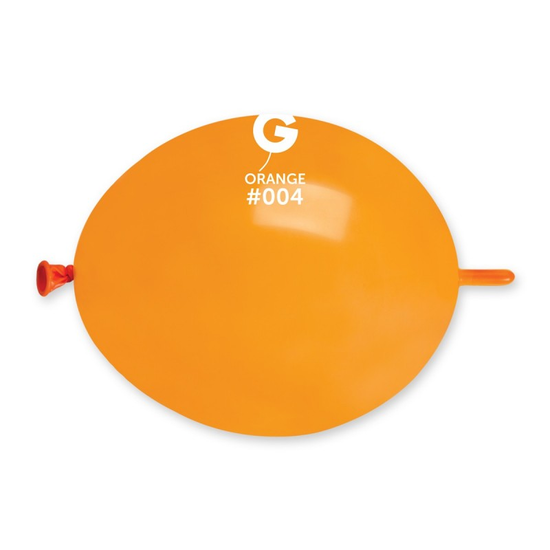 Gemar 100 Pack Latex Balloons Glink Orange 6