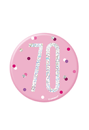 Unique Badge Pink Glitz Age 70 3