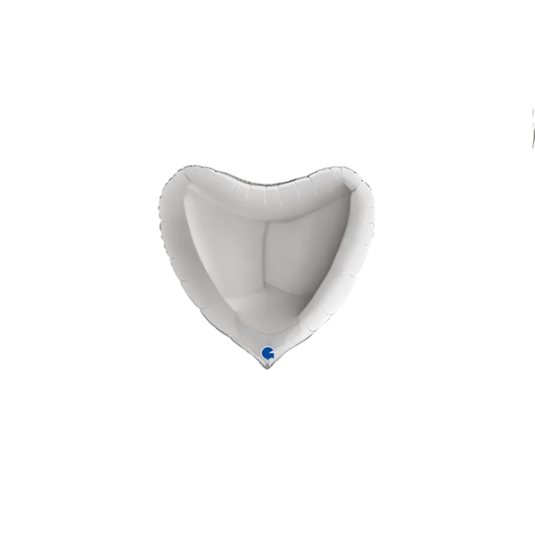 Grabo Foil Balloon Silver Heart 4"