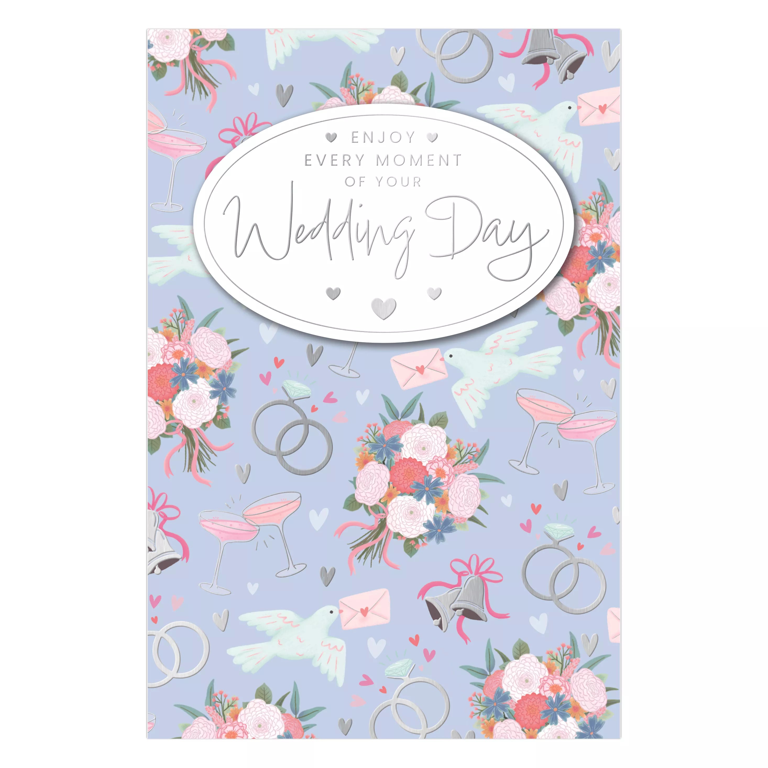 Prelude 6 Pack C75 Wedding Day cards, elegant stationery with intricate designs, perfect for wedding celebrations and invitations.