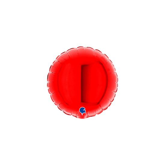 Grabo Foil Balloon Red Round 4"