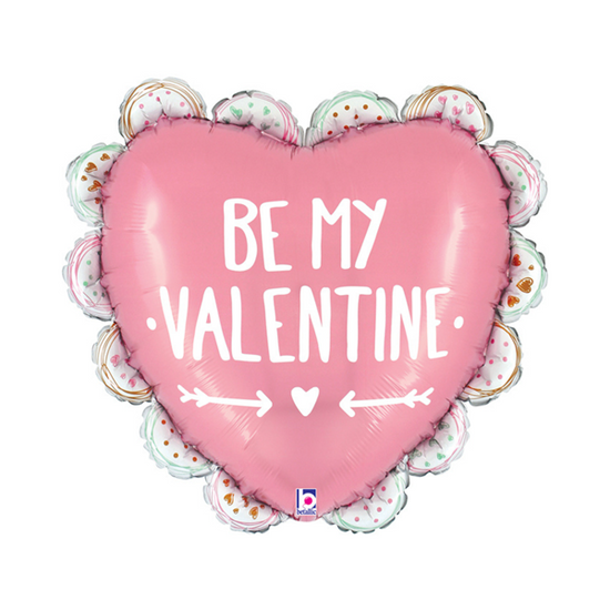 Grabo Ruffled Be My Valentine 24" Foil Balloon