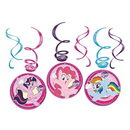 My Little Pony Swirl Decorations 6pk