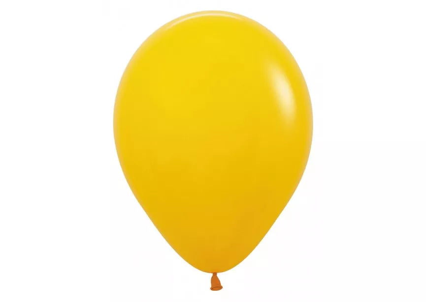 Sempertex Fashion Honey Yellow 12-inch latex balloons, 12-pack, ideal for decorating events and celebrations