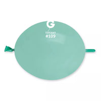 Gemar 100-pack Tiffany-colored 6-inch latex balloons for decoration, made by Gemar, ideal for party decor and celebrations.