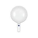 Oaktree Matt White Round 9" Foil Balloon (Loose)