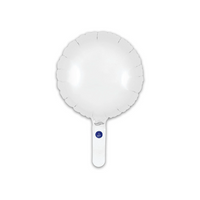 Oaktree Matt White Round 9" Foil Balloon (Loose)