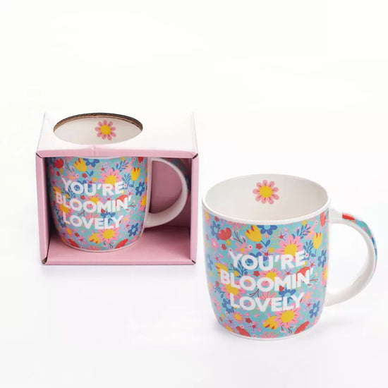 Tiger Feet Mug You're Blooming Lovely
