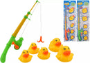 Kandy Toys Hook A Duck game with colorful plastic ducks and a fishing hook, ideal for kids' fun and entertainment.