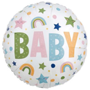 Anagram Foil Balloon 18" Round Satin Neutral Baby