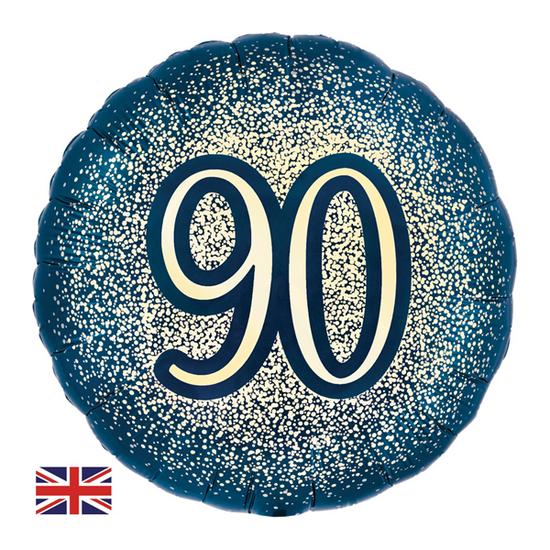 Oaktree Age 90 Navy & Gold 18" Foil Balloon
