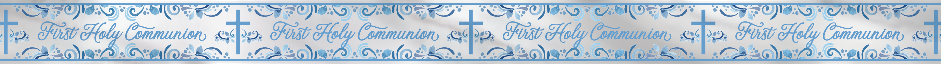 Unique Banner Blue Communion Holy Cross 9ft