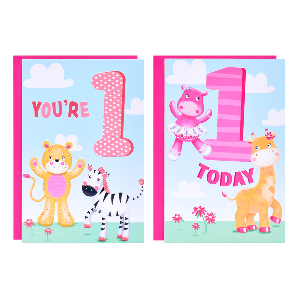 Poppyhill C50 Birthday Age 1 12pk