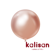 Kalisan 24" Mirror Rose Gold Latex Balloons 2pk